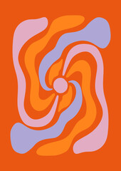 Groovy Boho Modern Celestial Magical 70th Peace Love Print Wall Art Poster Composition Svg 