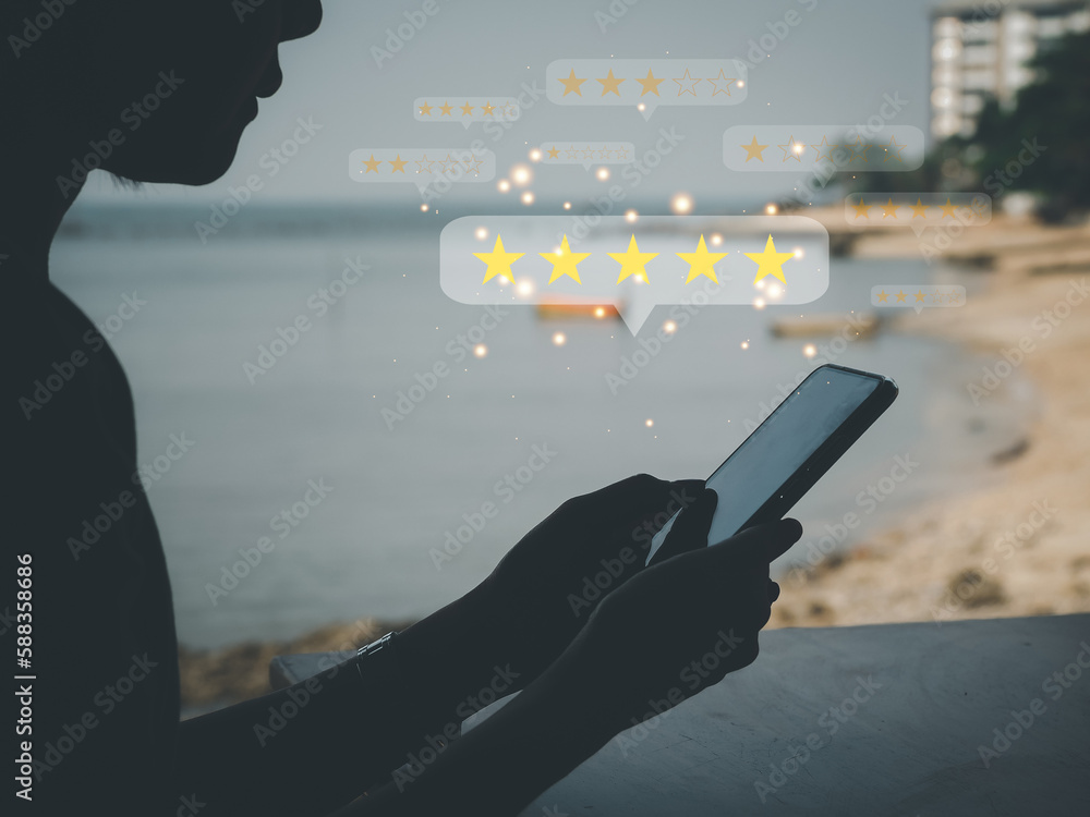 Poster user service surveys assessment of services provided by customers users rate service experience on o