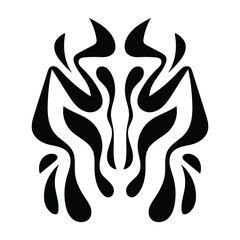 Vector drawing tattoo maori element ink art