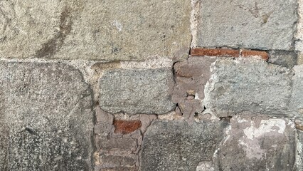 Textured stone sandstone surface. Close up image bricks
