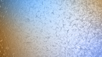 cyan and yellow organic shapes lay background - abstract 3D illustration