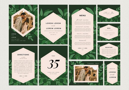Floral Botanical Wedding Invitation Collection