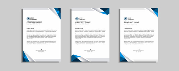 modern corporate letterhead template design