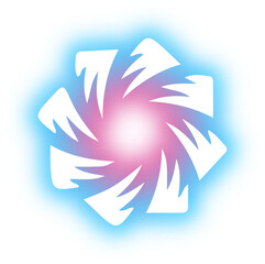 Collection of circle neon