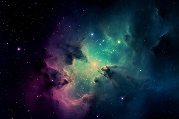 Nebula galaxy deep space generative AI