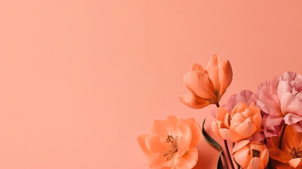 minimalistic spring floral background