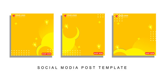 Naklejka premium modern template post for social media ads, web banner sale