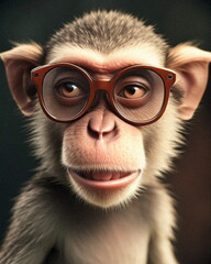 monkey wearing shades,Generative AI