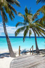 Exotic paradise Maldive resort lagoon bay view - 588371421