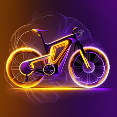 Fototapeta premium bicycle on pink background