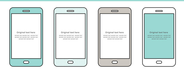 シンプルなスマホフレーム