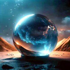 Magic glass sphere
