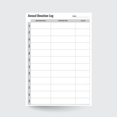Donation Tracker,Printable Donations Log,Charity Log,Contribution List,Annual Donation Tracker,Donation Form,Donation list,donation chart,donation planner