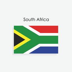 South Africa flag vector country flag