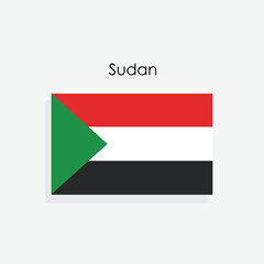 Sudan country flag vector