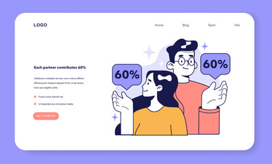 Each partner contributes 60 percent into separate family budget.