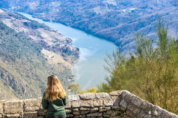 Naklejka premium Landscape of Ribeira Sacra in Galicia