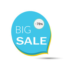 Up to 78 percent off price discount big sale banner.