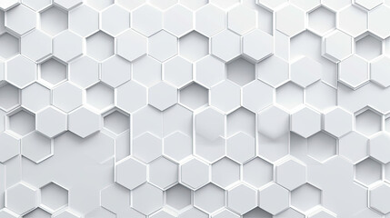 Random shifted white honeycomb hexagon background wallpaper 
