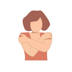 Embrace Equity woman vector illustration