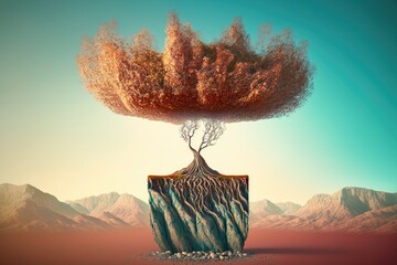 Fantastic tree of life created with Generative AI 