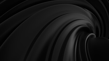 Abstract black background Illustration. 3d rendering