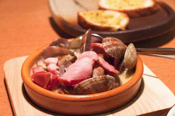 Japanese-style clam chowder, local food of Tottori Prefecture, Japan 