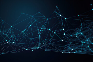 Network digital background, minimalist , connection and web concept, digital, communication and technology network background. Generative AI