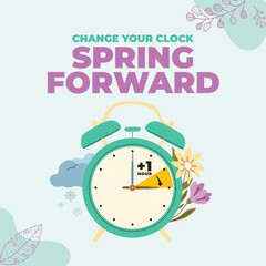Change Your Clock Spring Forward, save daylight