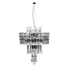crystal chandelier for the interior isolated on transparent background, home lighting, 3D illustration, cg render