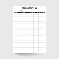 Project Time Log,Project Tracker,Project Management,Project Planner,Time Management,Time Sheet,Printable Project Journal,Project Journal