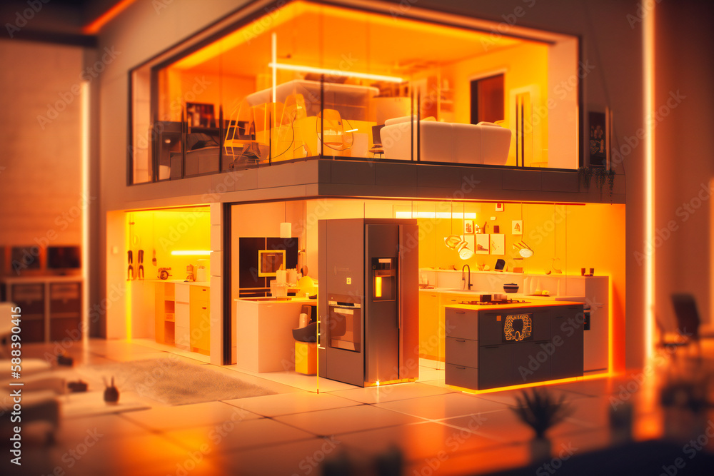 Aufkleber automated homes that use iot technology to optimize energy usage and simplify daily tasks