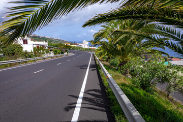 Fototapeta premium La Palma Island. Northern Tropical Exotic Landscape of La Palma. Canary Islands, Spain.
