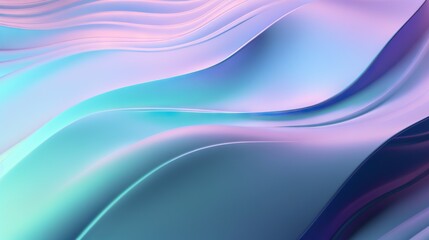 Fototapeta premium Holographic iridescent surface, wrinkled foil. Hologram background. Generative AI