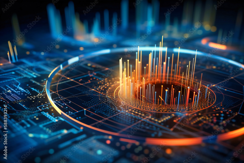 Poster advanced software and analytics tools provide insights and trends for informed financial decision-ma