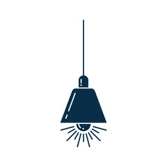 living room lamp icon vector template