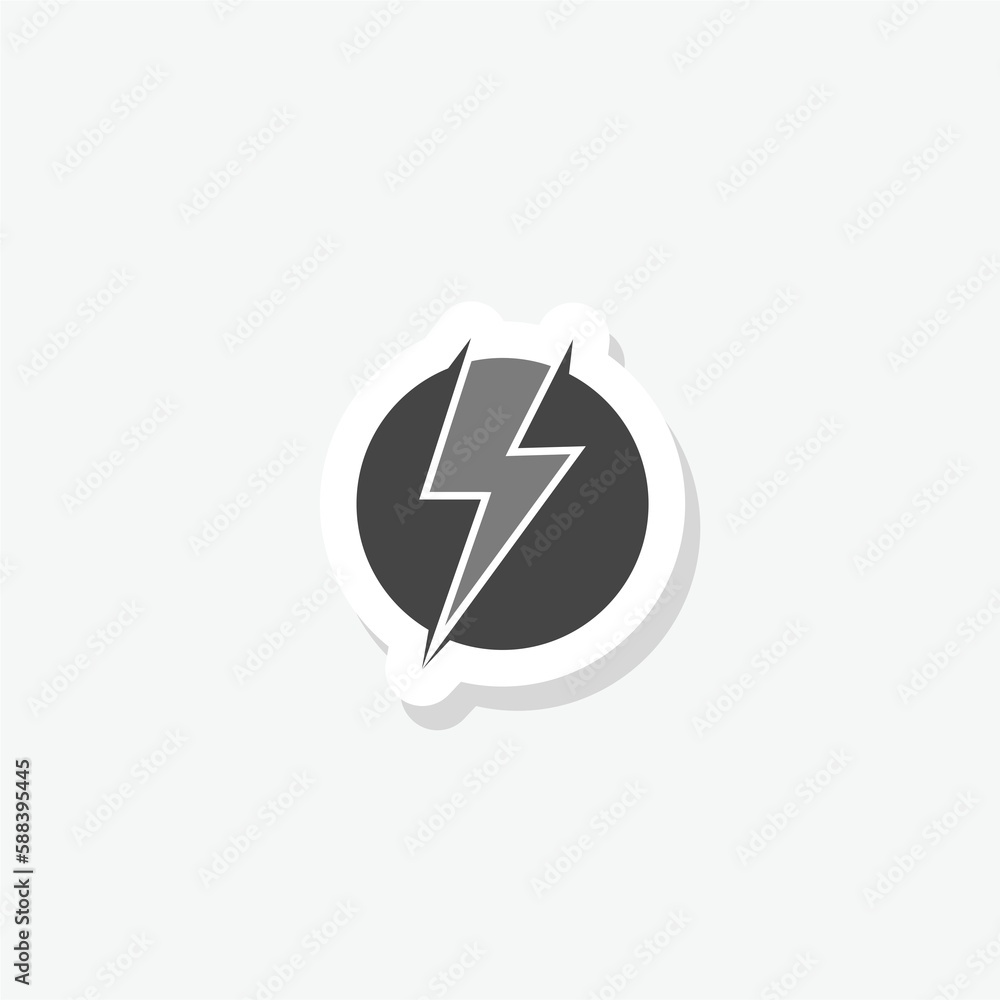 Canvas Prints Flash Electric Logo sticker icon