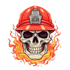 Skull Streetwear Art PNG Transparent Background: Perfect for T-Shirt Design - Skull with Gas Mask Illustration AI Generated
