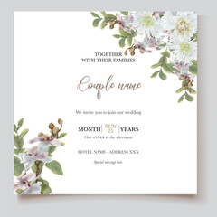 Fototapeta na wymiar save the date wedding invitation templates