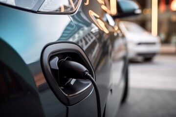 Electric car charging station, generative AI