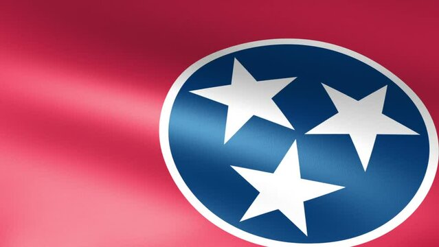 Tennessee State Flag Waving, America's state