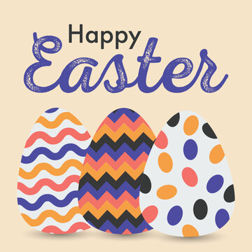 Happy Easter! Happy Easter. Eggs. Background 
