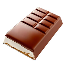 Fototapeta premium Barra de Chocolate Gourmet com Fundo Transparente
