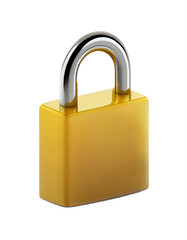 Fototapeta premium Padlock on transparent background, created with generative AI