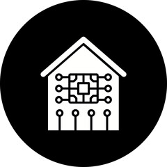 Home Glyph Inverted Icon