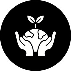 Environment Glyph Inverted Icon