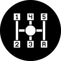 Transmission Glyph Inverted Icon