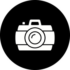 Camera Glyph Inverted Icon