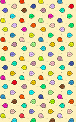 seamless pattern with colorful circles