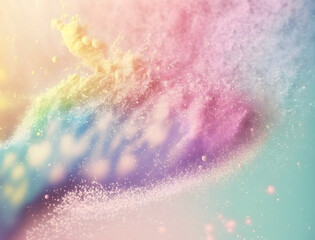 Fototapeta premium pastel colorful dust background. Generative ai.